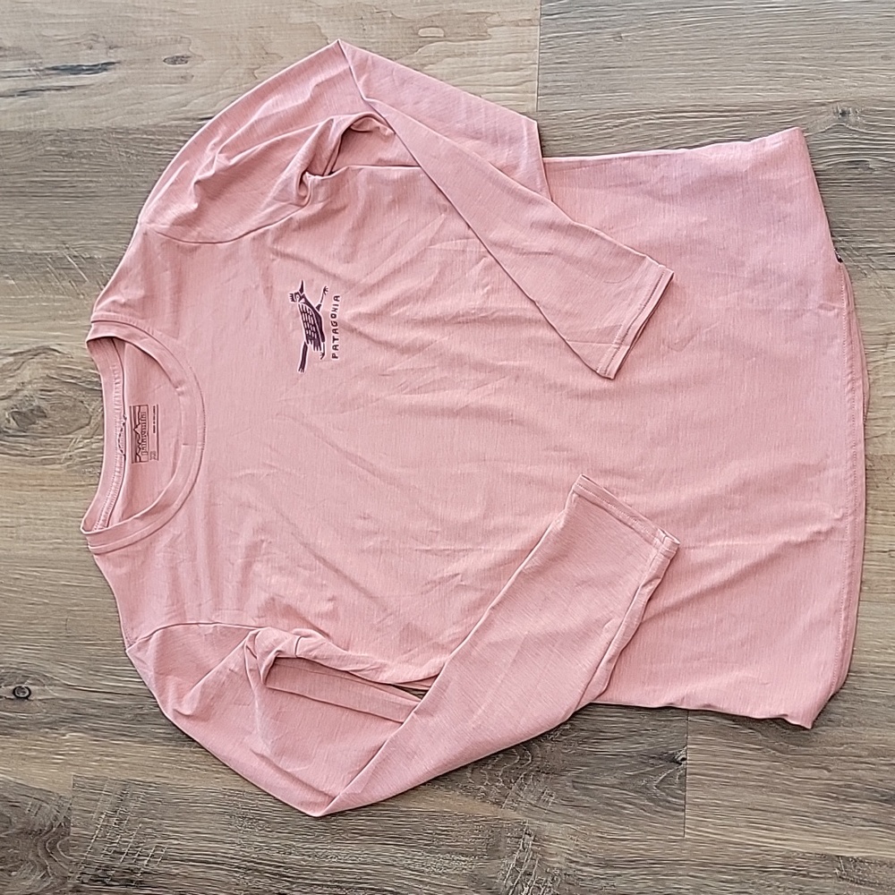 Patagonia capiliene cool daily long sleeve, xs (bird)